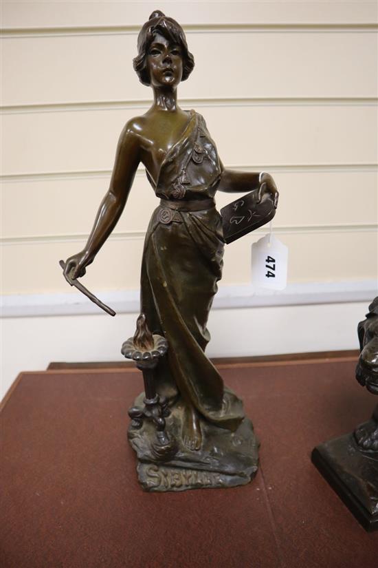 E. Villenus. A bronze of Sybyll , height 45cm